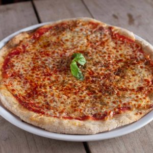 Sans gluten pizza en livraison de repas à domicile et click & collect avec LYON Eats